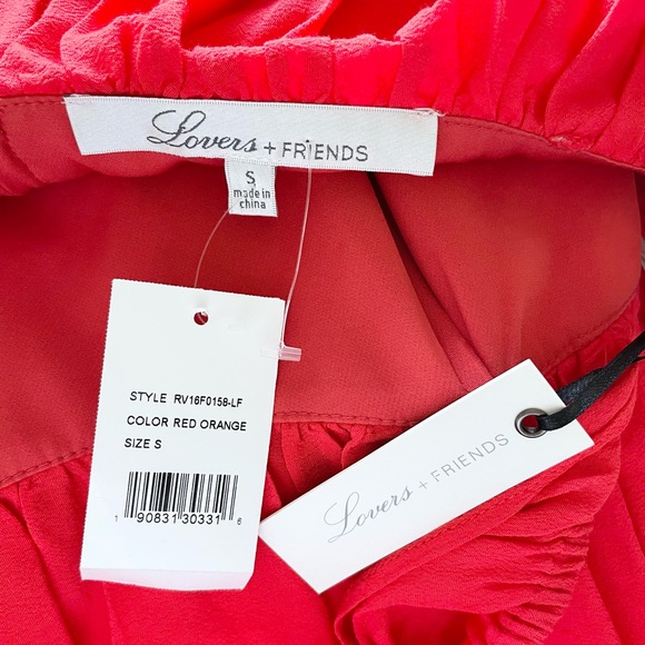 NWT Lovers + Friends Red Strapless Open Back Top Size Small - Picture 8 of 9